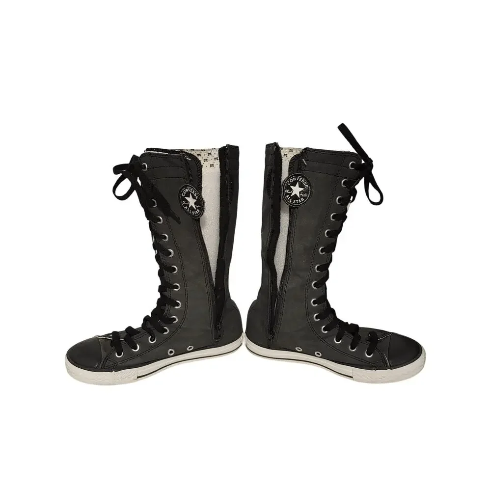 Converse Chuck Taylor All Start High Top Lace Up Black Sneaker Shoes Junior 2.5